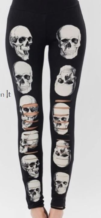 Distress Skull Leggings