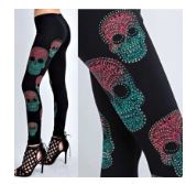 Colorful Vocal Skull Leggings