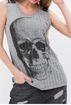 Load image into Gallery viewer, Vocal Grey Mesh Back Skull Tank
