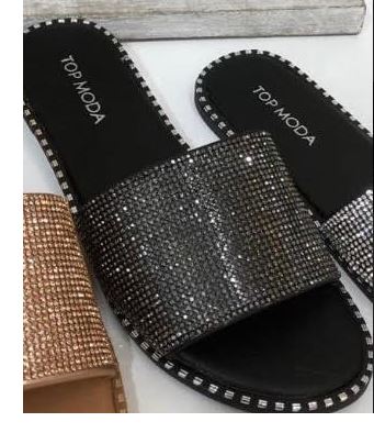 BLING BLACK SANDAL