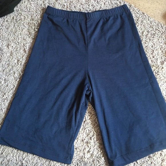 NAVY BLUE BIKER SHORTS (PLUS)